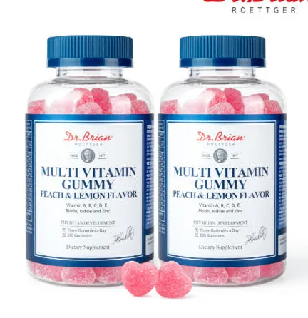 닥터브라이언 멀티비타민 피치 레몬맛 젤리 100구미 2개