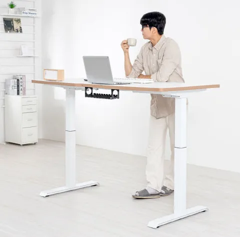 핏쳐 고강도 듀얼 스퀘어 프레임 전동식 모션 데스크 커스터마이징 상판 25mm 1200 E2