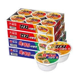 사발면 더블팩 육개장 김치 24개