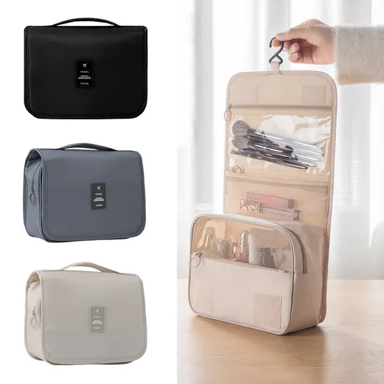 트래블탭 여행용 올인원 워시백 세면파우치 벽걸이형 1+1