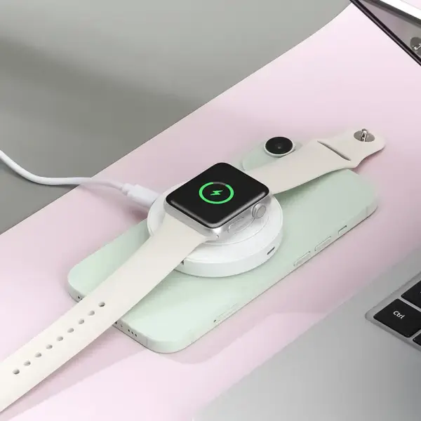아이리버 15W 2in1 마그네틱 애플워치 3W 접이식 슬림 무선 고속 충전기 IDC-500 2개 세트 14900원