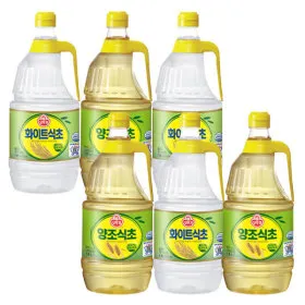 오뚜기 양조식초 화이트식초 1.8L 6개