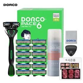 도루코 페이스6 면도기 날 13개 폼 74ml