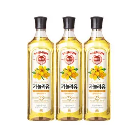 사조 카놀라유 900mL x 3개 12000