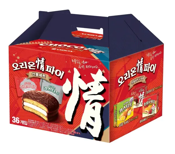 오리온 정 초코파이 후레쉬베리 카스타드 3종세트 1개 13500원