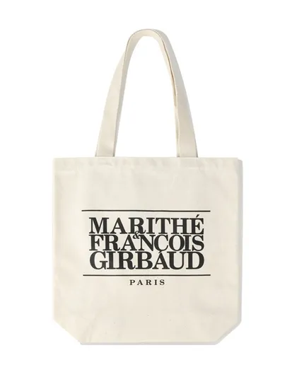 마리떼 클래식 로고 에코백 MFG45CBG201 BLK NTR 아이보리