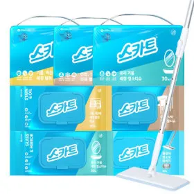 유리거울세정티슈 30매 8팩