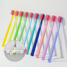 덴티클린스 부드러운 이중미세모 칫솔 30개입 정전기청소포 100매