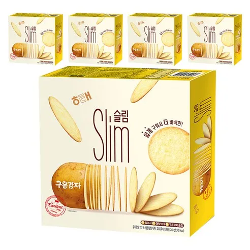 해태제과 구운감자 슬림 240g 5개