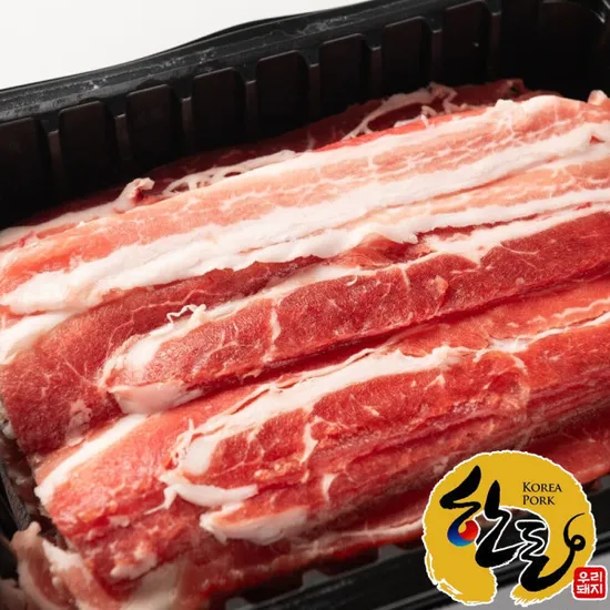 한돈 대패 슬라이스 삼겹 1.2kg