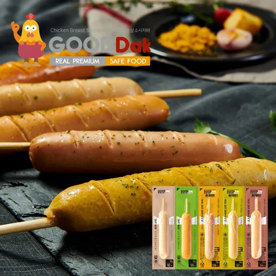 굳닭 닭가슴살 핫바 70g 30개