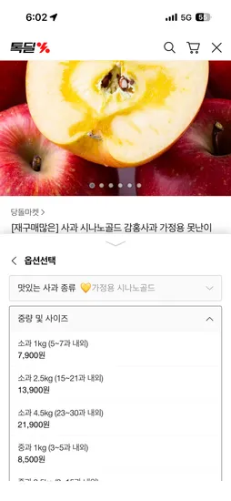 시나노골드사과 2.5kg