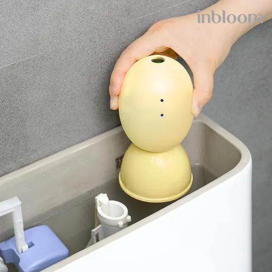 비바까사 자동변기세정제 에그튜브 250g 4개 에그홀더 1개 12개월분