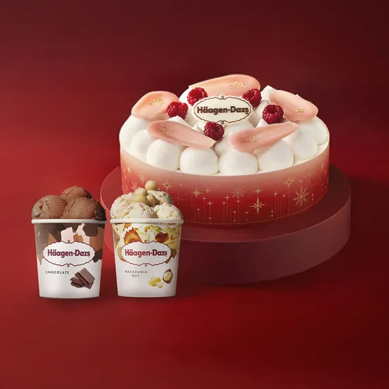 하겐다즈 프리미엄 수제 아이스크림 케이크 키링증정