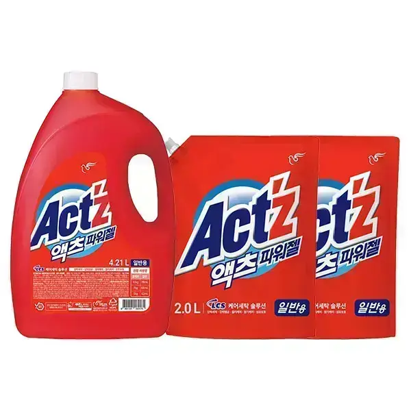 액츠 파워젤 일반 용기 4.21L 1개 리필 2L 2개