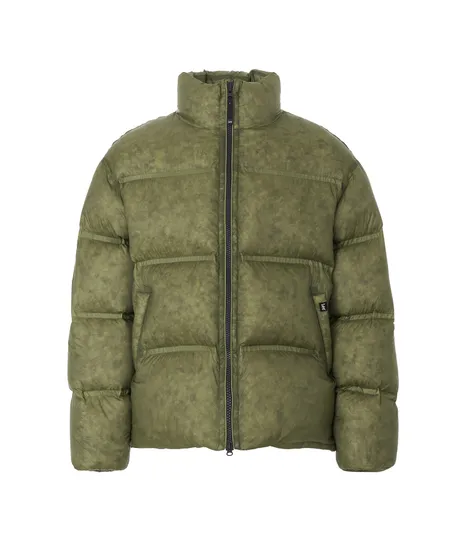 머스커비 시스루 다운 카키