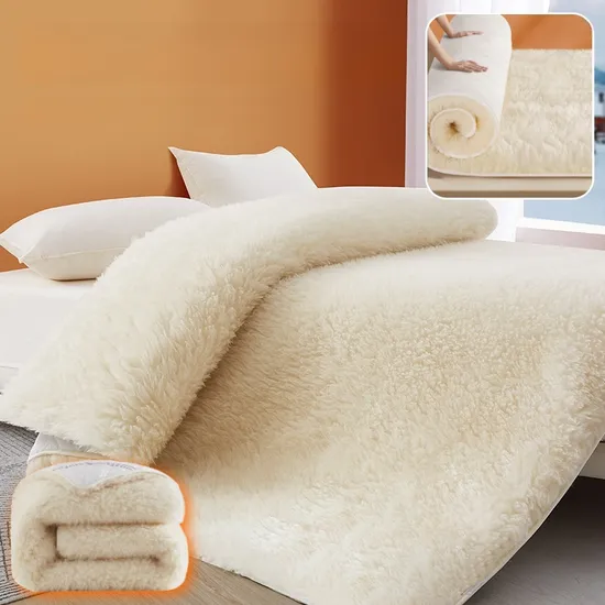 3초 급속 승온 두꺼운 울 매트리스 겨울 보온 소프트 매트리스