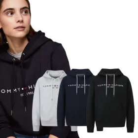 타미힐피거 자수로고 후드티셔츠