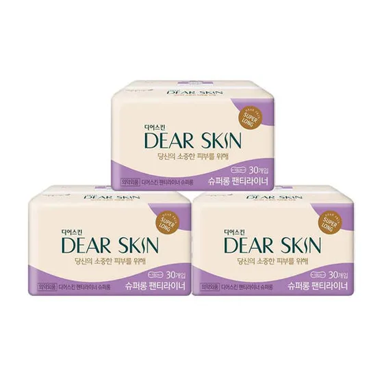 디어스킨 슈퍼롱 팬티라이너 30입 3개