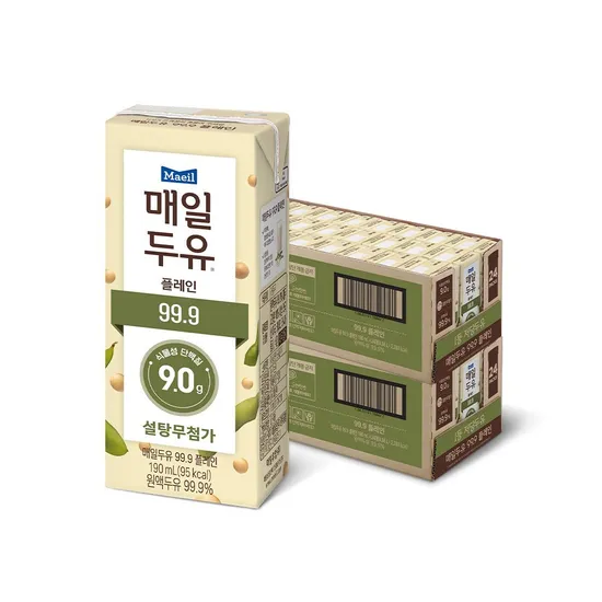매일두유 99.9 플레인 190ml 48팩