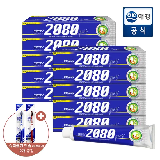 2080 클래식 치약 170g 10개 칫솔 2개