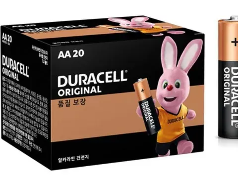 듀라셀 알카라인 AA 건전지 20개입