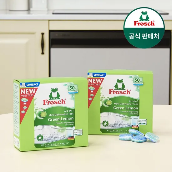 프로쉬 미니 식기 세척제 그린미니 50개 팩