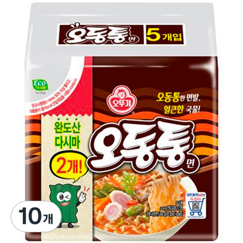 오뚜기 오동통면, 120g, 10개 와우