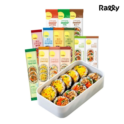 랠리 냉동 곤약김밥 13종 5+5팩 골라담기 + 사은품 증정