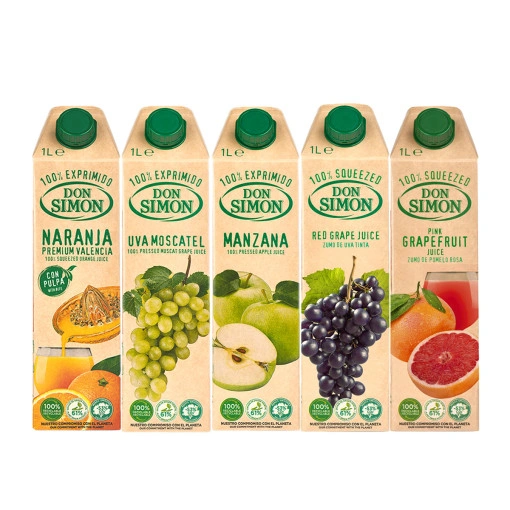 돈시몬 100% NFC 착즙주스 1L 6팩(오렌지 적포도 머스켓 사과 자몽 만다린 토마토)