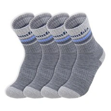 컬럼비아 자가드 쿠션 미들삭스 4팩