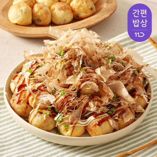 오사카식 타코야끼 1kg + 소스 풀세트 (10,960원 / 무배)