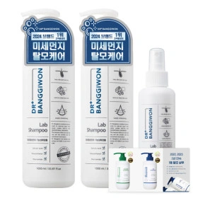 닥터방기원 LAP 탈모샴푸 1000ML X 2개 +헤어토닉 150ml + 샴푸2매 (2세트구매시 샴푸 브러시 증정)