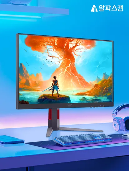 알파스캔 AOC Q27G4 180Hz 게이밍모니터 강세일 선착쿠폰 특가