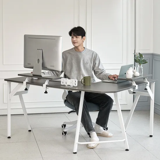 공간활용에 좋은 ㄱ자 코너형 컴퓨터책상 특가 (139,000원/무배)