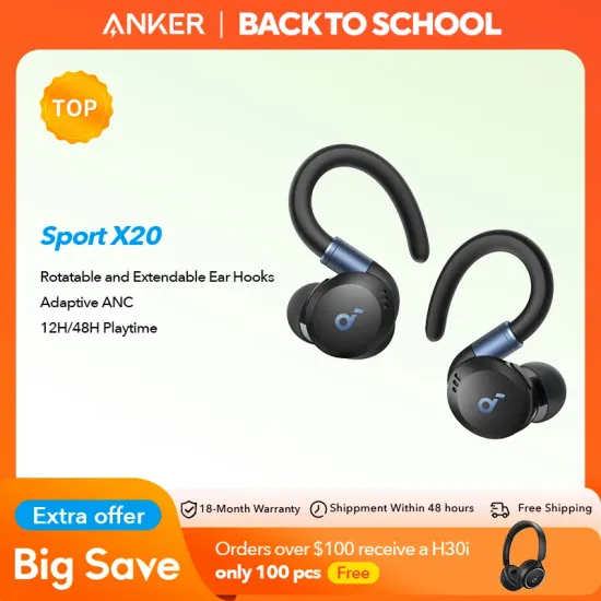 앤커 Sport X20 무선 운동 이어버드 48달러