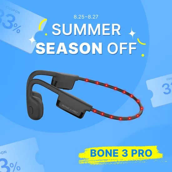 에이투 본3 프로 초경량 LED 골전도 블루투스 이어폰