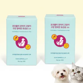 코코몰리 강아지 고양이 구강 항비만 올인원 유산균 2g 60포