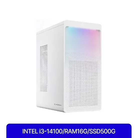 (완제PC) 사무용 인텔 i3-14100 16GB SSD 500GB