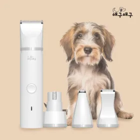 애구애구 강아지 저소음 방수 바리깡 4in1