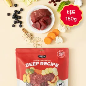 트러스티푸드 강아지 동결건조 소고기패티 150g 35개