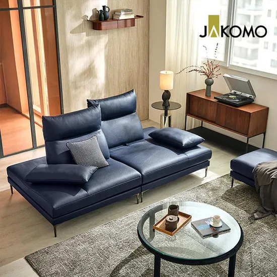 자코모 어보브 스윙 3인 소가죽 소파 스툴 쿠션2