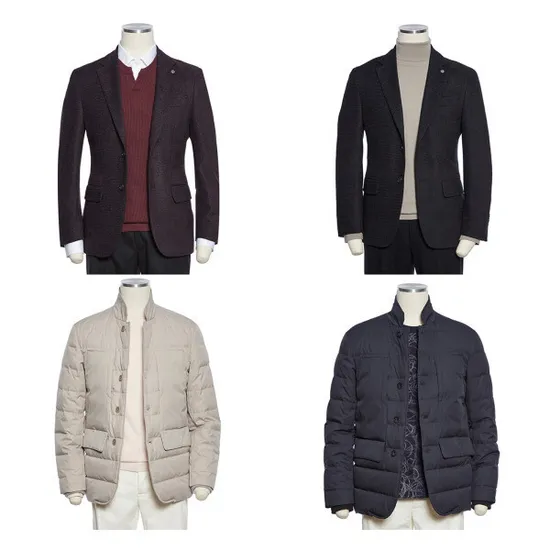 레노마 F/W 울혼방 구스다운 패딩 콤비자켓 5종
