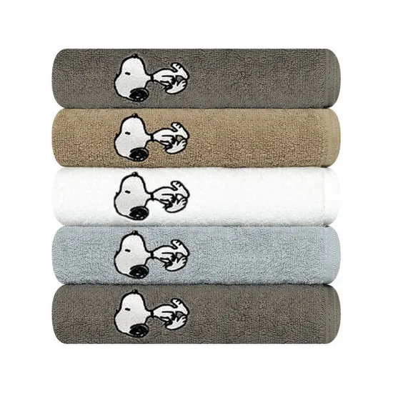 송월타월 스누피 리버 캐릭터 세면타월 145g 5매