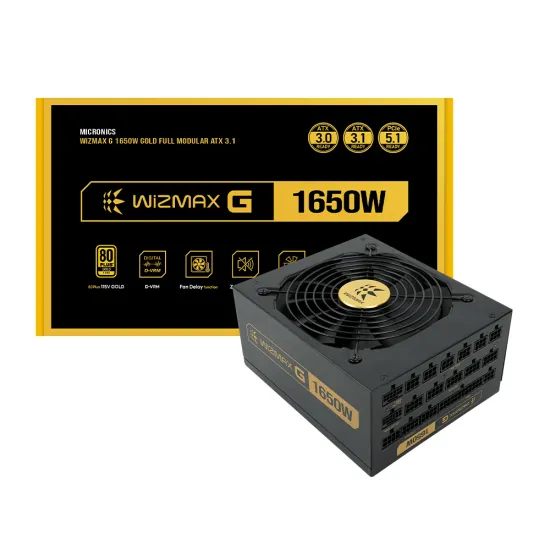 마이크로닉스 WIZMAX G-1650W 80PLUS골드 ATX3.1