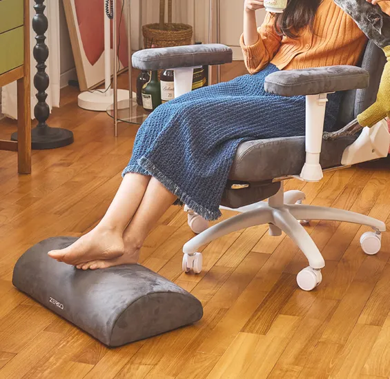 스웨이드소재 소프 발받침쿠션