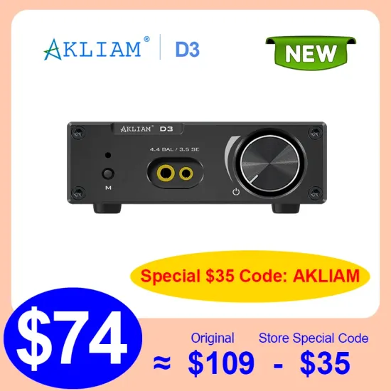 Akliam D3 전면 풀밸런스 4.4 DAC