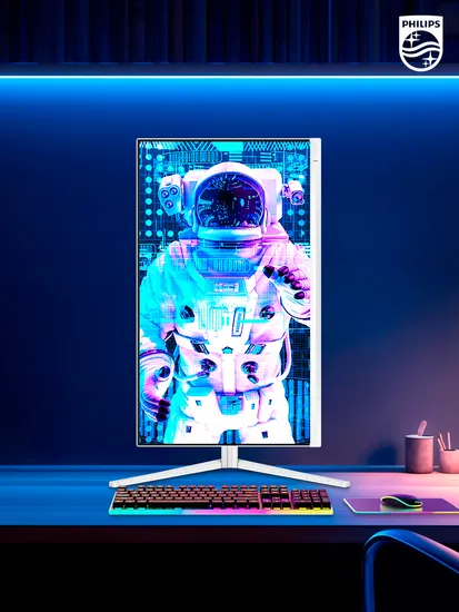 필립스 27M2N5501 QHD 180Hz HDR 400 게이밍 화이트 모니터