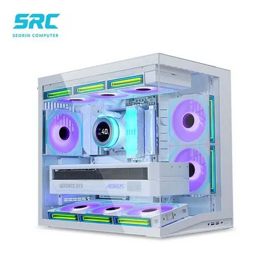 서린컴퓨터 AMD 7800X3D RAM 32GB 리안리 O11D MINI V2 CL팬 화이트 반본체PC