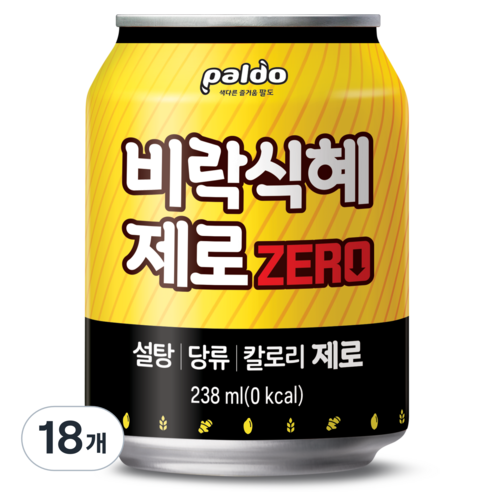 비락식혜 제로 238ml x 18캔